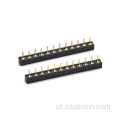 Conector de cabeçote fêmea com passo de 2,0 mm reto 12P
